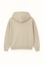 Beige Relaxed-Fit Basic Hoodie